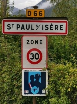 Rappel de limitation de vitesse